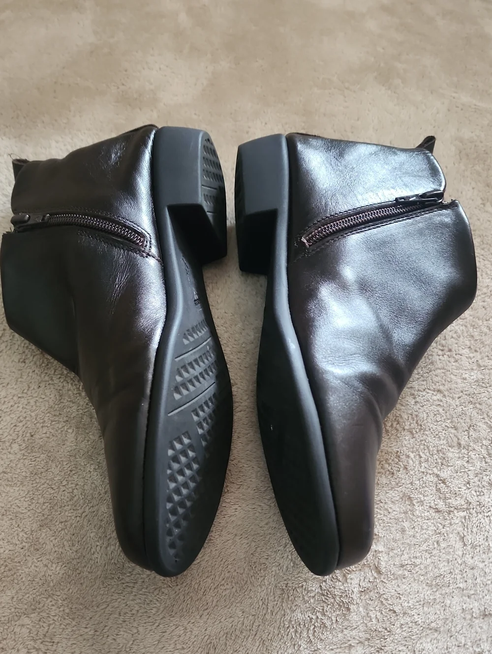 Classic Black Leather Ankle Boots